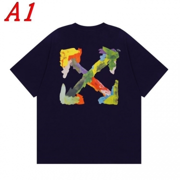 2025新作 OFF-WHITEオフホワイト ラウンドネック 半袖Tシャツ   シンプル