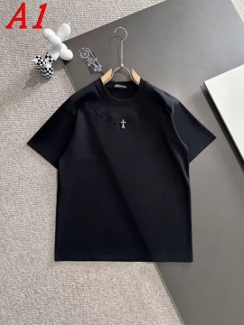  CHROME HEARTSクロムハーツ 2025新作   ラウンドネック 半袖Tシャツ   ラグジュアリー