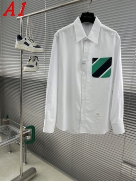 25新作 在庫あり THOM BROWNE トムブラウン シャツ 0=S 1=M 2=L 3=XL 4=XXL