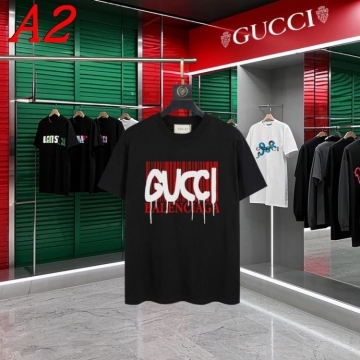  GUCCIグッチ 2025新作 クルーネック 半袖Tシャツ エキサイティング