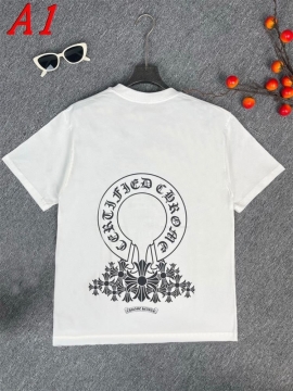 2025新作 CHROME HEARTSクロムハーツ クルーネック 半袖Tシャツ インクルーシブ