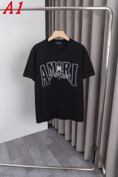 2025新作 AMIRIアミリ クルーネック 半袖Tシャツ アメカジ
