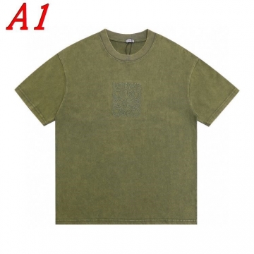  LOEWEロエベ 2025新作   ラウンドネック 半袖Tシャツ   アンニュイ