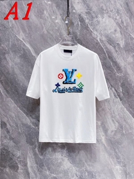 2025新作 LOUIS VUITTONルイヴィトン ラウンドネック 半袖Tシャツ   トレンドリーダー