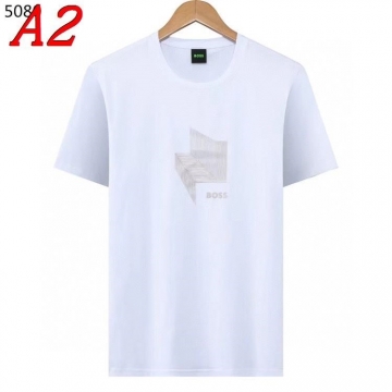 2025新作 HUGO BOSSヒューゴボス ラウンドネック 半袖Tシャツ   ストリート系