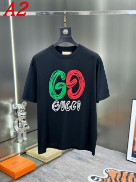 2025新作 GUCCIグッチ ラウンドネック 半袖Tシャツ   モード系