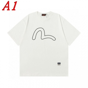 2025新作 EVISUエヴィス クルーネック 半袖Tシャツ ノスタルジック