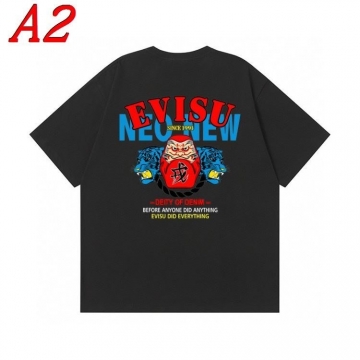 2025新作 EVISUエヴィス クルーネック 半袖Tシャツ エッジー