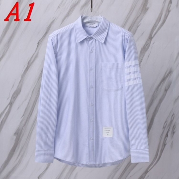 25新作 モダン THOM BROWNE トムブラウン シャツ 0=S 1=M 2=L 3=XL 4=XXL