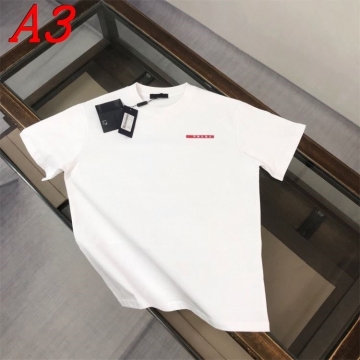2025新作 PRADAプラダ クルーネック 半袖Tシャツ 着回し可