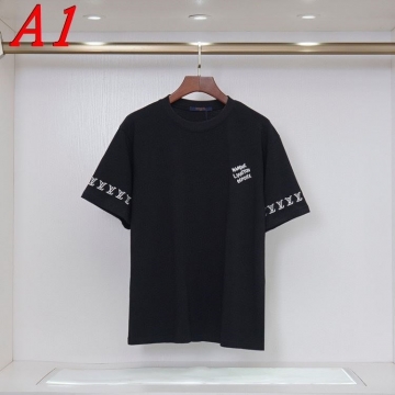 2025新作 LOUIS VUITTONルイヴィトン クルーネック 半袖Tシャツ ヴィンテージ風
