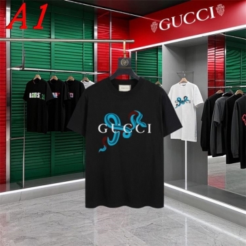  GUCCIグッチ 2025新作 クルーネック 半袖Tシャツ ミステリアス