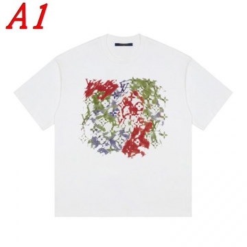  LOUIS VUITTONルイヴィトン 2025新作   ラウンドネック 半袖Tシャツ   ハイセンス
