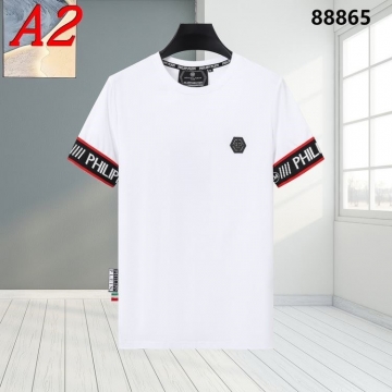  PHILIPP PLEINフィリッププレイン 2025新作 クルーネック 半袖Tシャツ ヴィンテージ風