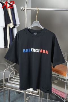 2025新作 BALENCIAGAバレンシアガ ラウンドネック 半袖Tシャツ   ノスタルジック