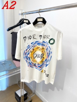 2025新作 DIORディオール クルーネック 半袖Tシャツ アンニュイ