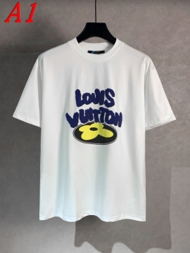  LOUIS VUITTONルイヴィトン 2025新作 クルーネック 半袖Tシャツ エネルギッシュ