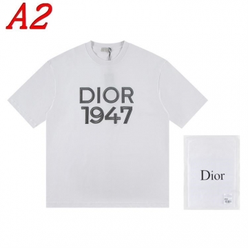 2025新作 DIORディオール ラウンドネック 半袖Tシャツ   ロゴプリント