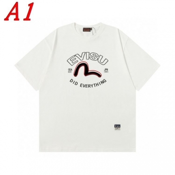 2025新作 EVISUエヴィス クルーネック 半袖Tシャツ ハイセンス