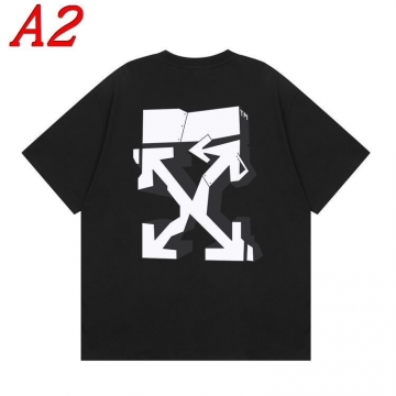 2025新作 OFF-WHITEオフホワイト クルーネック 半袖Tシャツ モード系