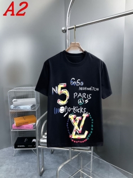 2025新作 LOUIS VUITTONルイヴィトン クルーネック 半袖Tシャツ グラフィック