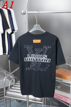  LOUIS VUITTONルイヴィトン 2025新作   ラウンドネック 半袖Tシャツ   アメカジ
