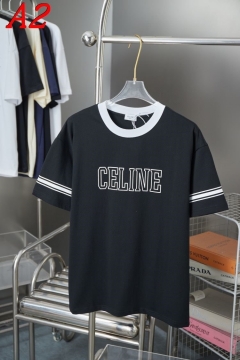 2025新作 CELINEセリーヌ ラウンドネック 半袖Tシャツ   カジュアル