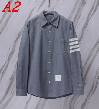 25新作 ユニーク THOM BROWNE トムブラウン シャツ 0=S 1=M 2=L 3=XL 4=XXL
