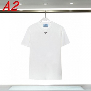  PRADAプラダ 2025新作 クルーネック 半袖Tシャツ エネルギッシュ