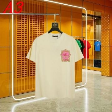  LOUIS VUITTONルイヴィトン 2025新作   ラウンドネック 半袖Tシャツ   クール&カジュアル
