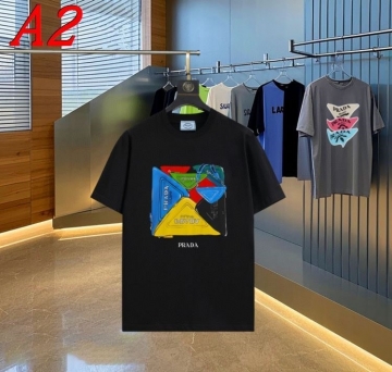  PRADAプラダ 2025新作 クルーネック 半袖Tシャツ プレイフル