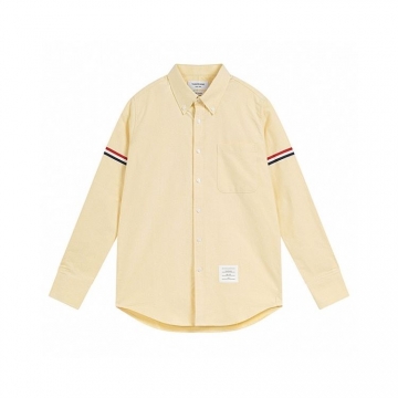 25新作 ナチュラル THOM BROWNE トムブラウン シャツ 1=M 2=L 3=XL 4=XXL