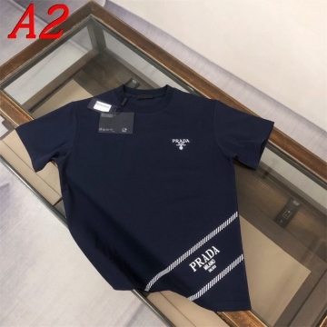  PRADAプラダ 2025新作   ラウンドネック 半袖Tシャツ   アンニュイ