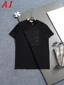  LOEWEロエベ 2025新作   ラウンドネック 半袖Tシャツ   ネーム入り