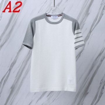 2025新作 THOM BROWNEトムブラウン ラウンドネック 半袖Tシャツ   ユースカルチャー