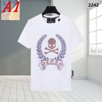  PHILIPP PLEINフィリッププレイン 2025新作   ラウンドネック 半袖Tシャツ   エモーショナル