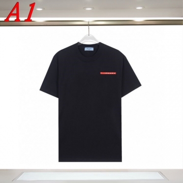 PRADAプラダ 2025新作   ラウンドネック 半袖Tシャツ   ルーズフィ...