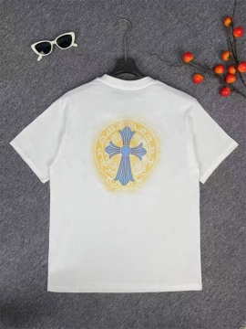  CHROME HEARTSクロムハーツ 2025新作   ラウンドネック 半袖Tシャツ   オフィスカジュアル