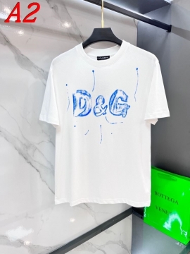  DOLCE＆GABBANAドルチェ＆ガッバーナ 2025新作 クルーネック 半袖Tシャツ マルチシーズン