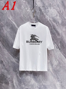  BURBERRYバーバリー 2025新作   ラウンドネック 半袖Tシャツ   ステートメント