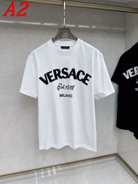  VERSACEヴェルサーチ 2025新作 クルーネック 半袖Tシャツ モード系