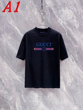 2025新作 GUCCIグッチ ラウンドネック 半袖Tシャツ   エッジー