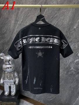  CHROME HEARTSクロムハーツ 2025新作 クルーネック 半袖Tシャツ エッジー