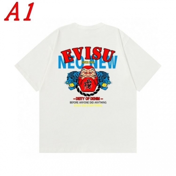 2025新作 EVISUエヴィス クルーネック 半袖Tシャツ エッジー