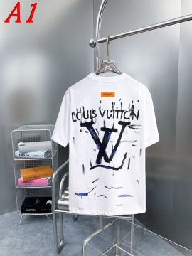  LOUIS VUITTONルイヴィトン 2025新作 クルーネック 半袖Tシャツ ポジティブ