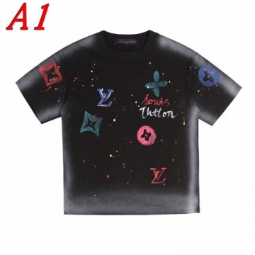  LOUIS VUITTONルイヴィトン 2025新作   ラウンドネック 半袖Tシャツ   アンニュイ