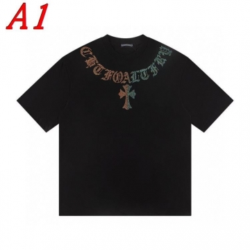 2025新作 CHROME HEARTSクロムハーツ クルーネック 半袖Tシャツ シーン別対応