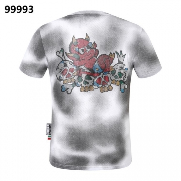  PHILIPP PLEINフィリッププレイン 2025新作 クルーネック 半袖Tシャツ ネーム入り