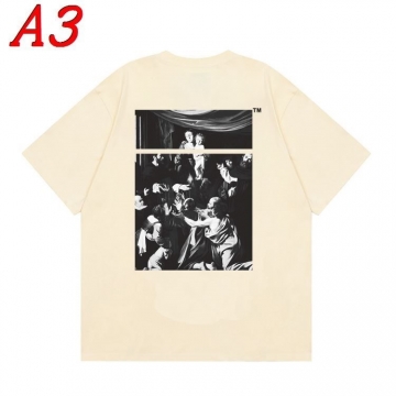  OFF-WHITEオフホワイト 2025新作 クルーネック 半袖Tシャツ エスケープ