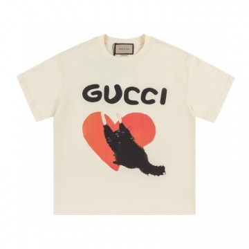  GUCCIグッチ 2025新作   ラウンドネック 半袖Tシャツ   トレンドリーダー